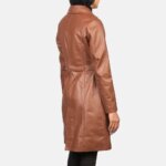 Alexis Brown Single Breasted Leather Coat