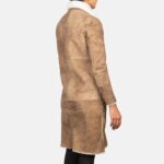 Alina Shearling Brown Leather Coat