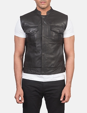 Atlas Moto Brown Leather Vest