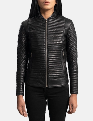 Cityscape Black Leather Biker Jacket