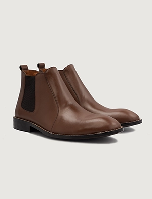 Clarkson Chelsea Brown Leather Boots