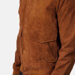 Coffmen Brown Suede A2 Bomber Jacket