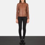 Colette Brown Leather Jacket