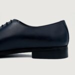 Director Wholecut Midnight Blue Leather Shoes