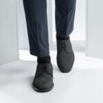 Dirk Brogues Derby Matte Black Nubuck Leather Shoes - StudGuard