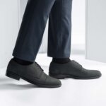 Dirk Brogues Derby Matte Black Nubuck Leather Shoes - StudGuard