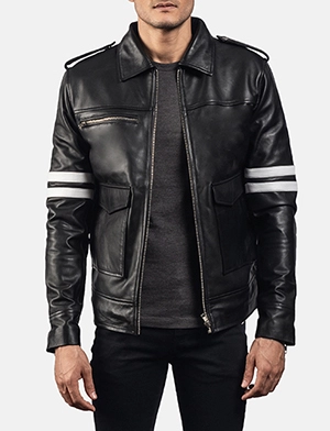 Dragonhide Black Leather Jacket