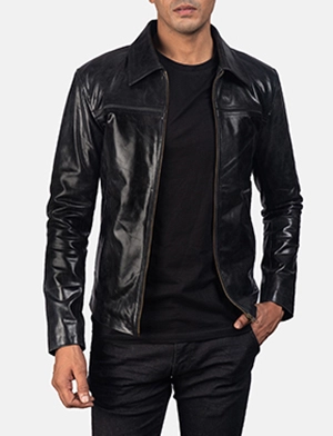 Mystical Black Leather Jacket