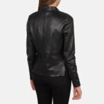 Rave Black Leather Biker Jacket