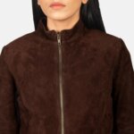 Rumella Mocha Suede Biker Jacket