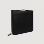 The Eclectic Black Leather Folio Organizer