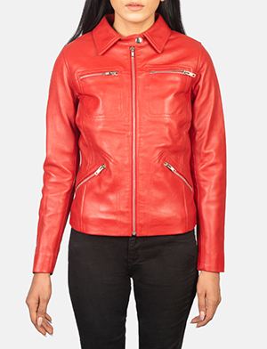 Tomachi Red Leather Jacket