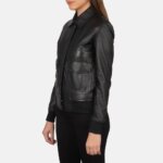 Westa A-2 Black Leather Bomber Jacket