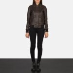 Westa A-2 Brown Leather Bomber Jacket