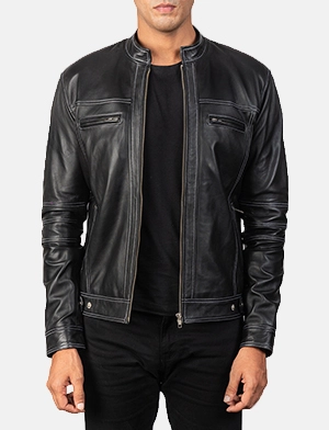 Youngster Black Leather Biker Jacket