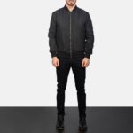 Zack Black Bomber Jacket