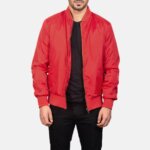 Zack Red Bomber Jacket