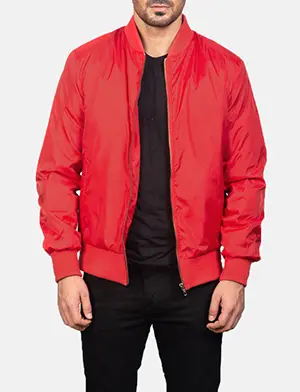 Zack Red Bomber Jacket